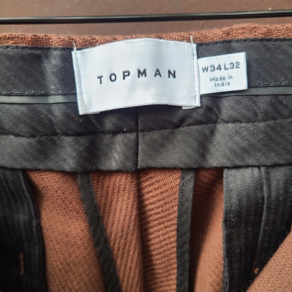 Topman brown cargo pants 34x32 - Picture 5 of 6